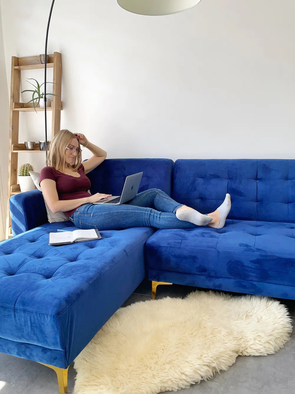 5 Tier Shelving Unit 169 cm Light Brown Lafon