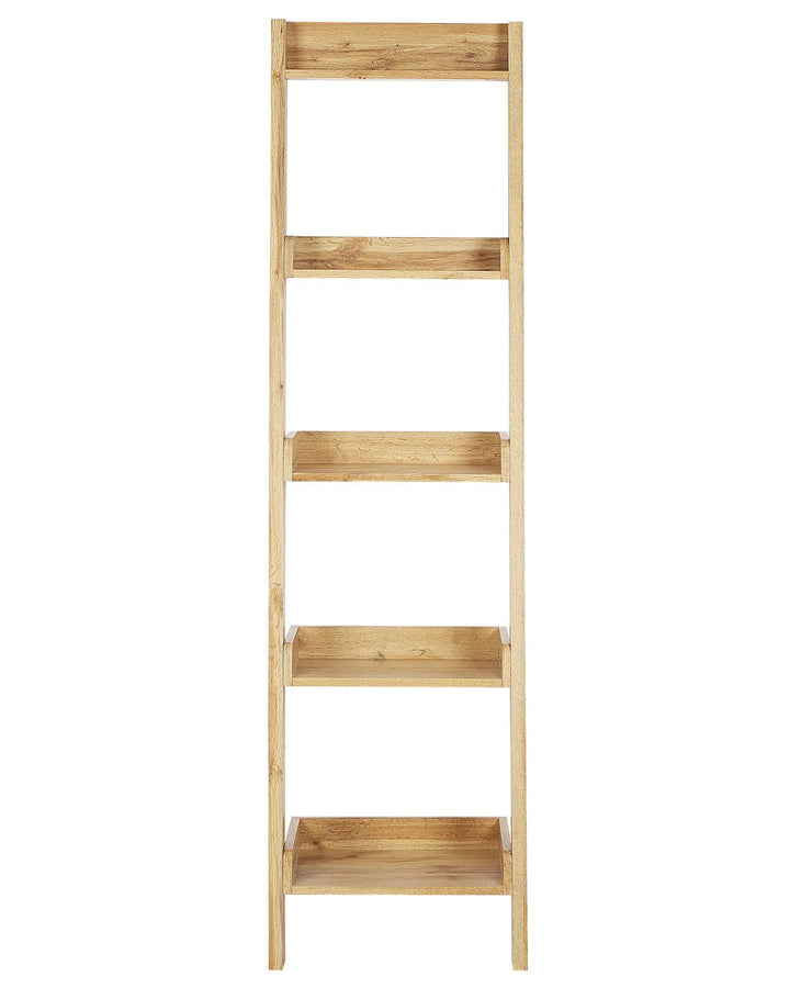 5 Tier Shelving Unit 169 cm Light Brown Lafon