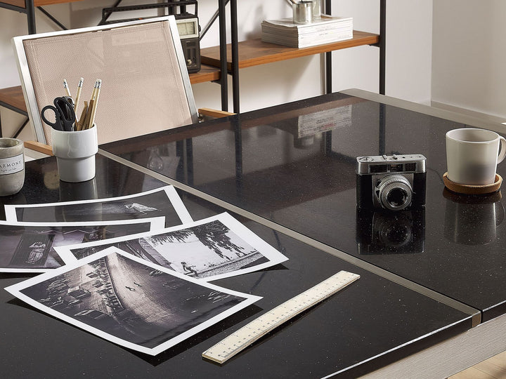 Grosetto Garden Dining Table 220 cm 100 cm Polished Granite Black
