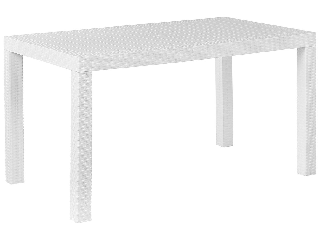 Fossano Garden Dining Table 140 cm 80 cm White