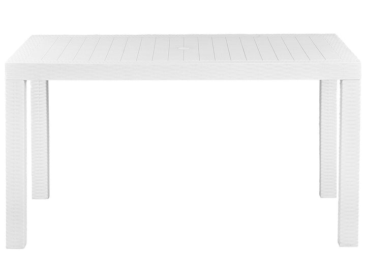 Fossano Garden Dining Table 140 cm 80 cm White