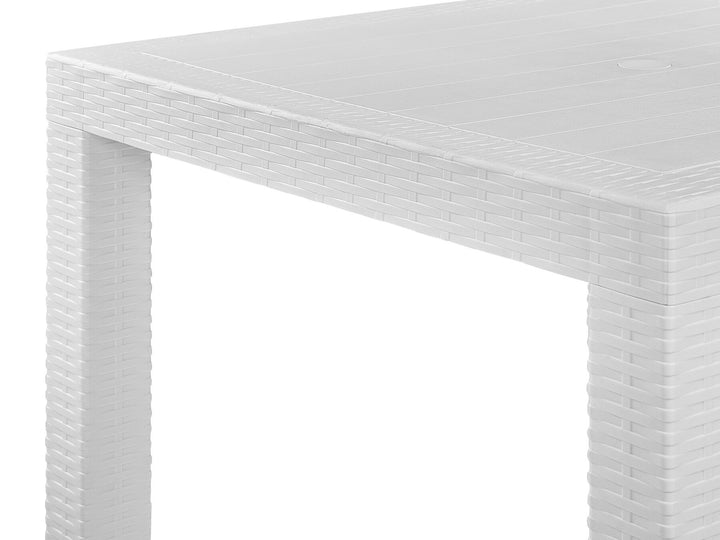 Fossano Garden Dining Table 140 cm 80 cm White