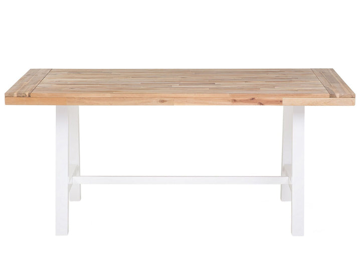 Scania Garden Dining Table 170 cm 80 cm Acacia Wood White