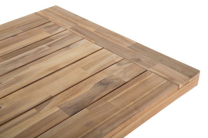 Scania Garden Dining Table 170 cm 80 cm Acacia Wood White