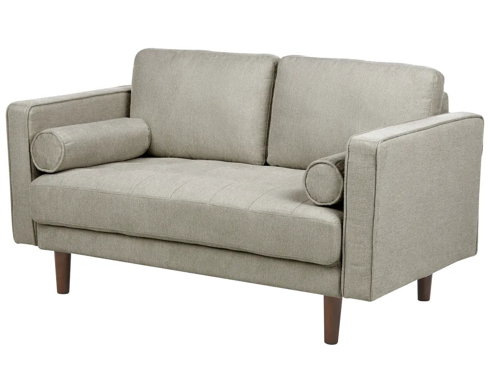 Sofa 2 Seater Fabric Taupe Emryn