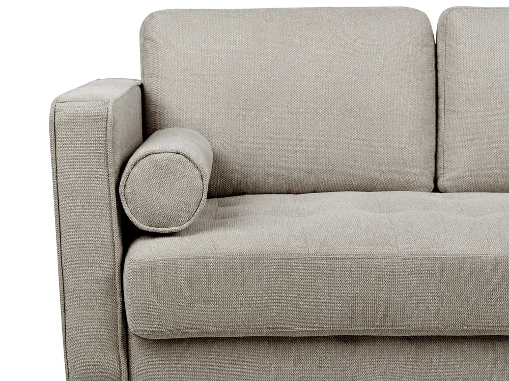 Sofa 2 Seater Fabric Taupe Emryn