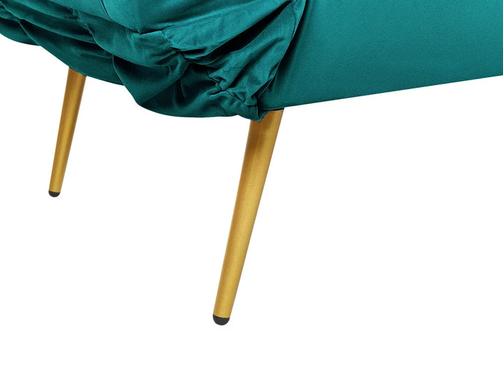 Sofa Bed 2 Seater Velvet Emerald Green Allmon