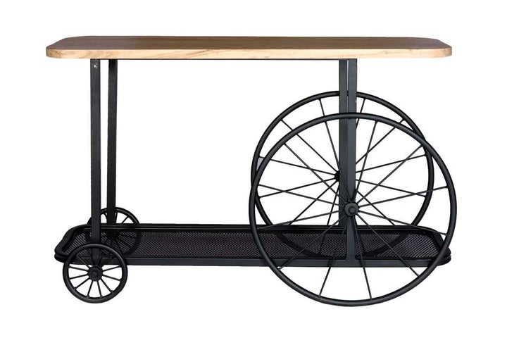 Craft Wheel Console Table