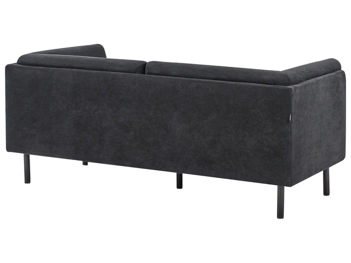 Sofa 2 Seater Fabric Black Gilardo