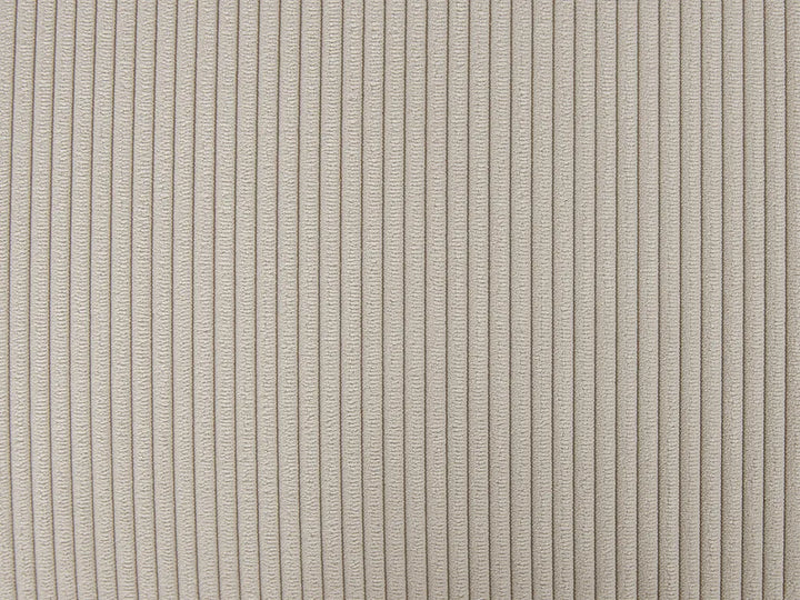 Corner Sofa 4 Seater Corduroy Beige with Ottoman Right Hand Lecanto