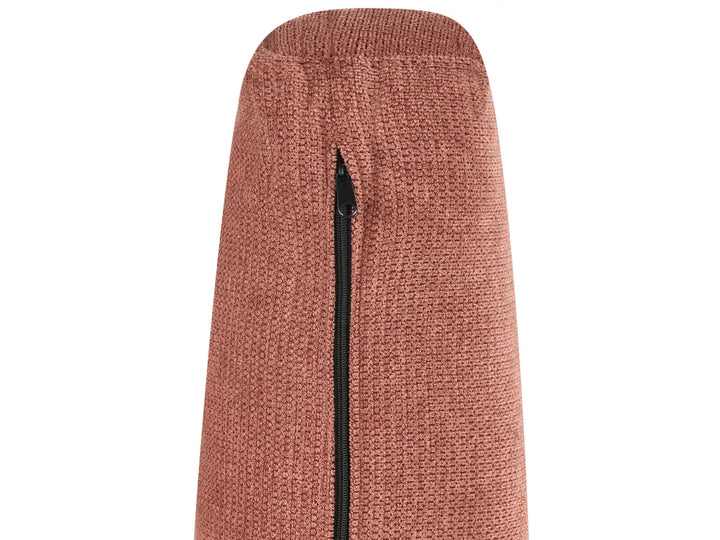 Corner Sofa 3 Seater Fabric Red Left Hand Emilio