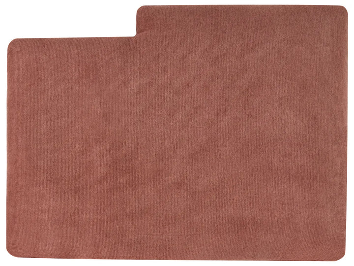 Corner Sofa 3 Seater Fabric Red Left Hand Emilio