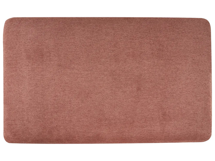 Corner Sofa 3 Seater Fabric Red Left Hand Emilio