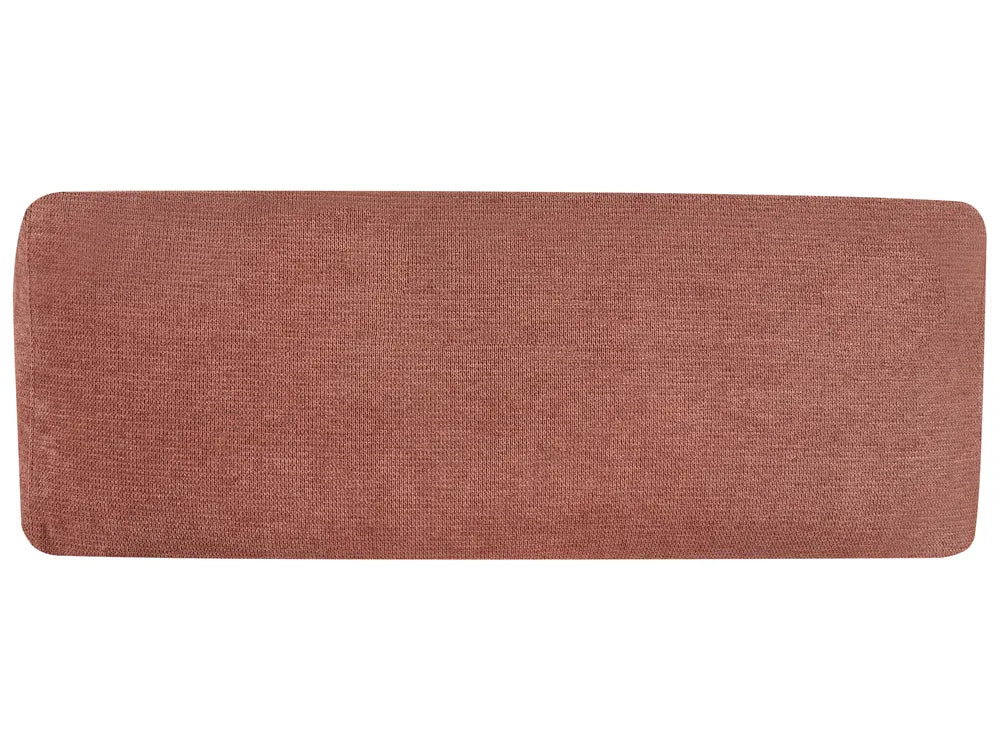 Corner Sofa 3 Seater Fabric Red Left Hand Emilio