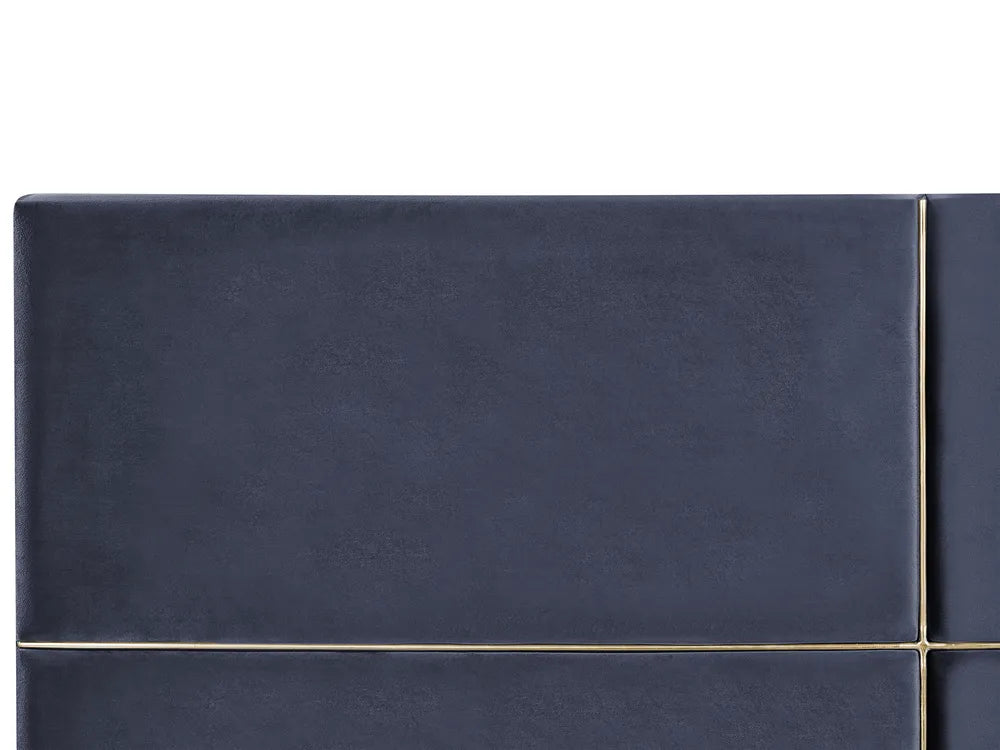 Ottoman Bed Velvet 180 x 200 cm (EU Super King) Black Clerise