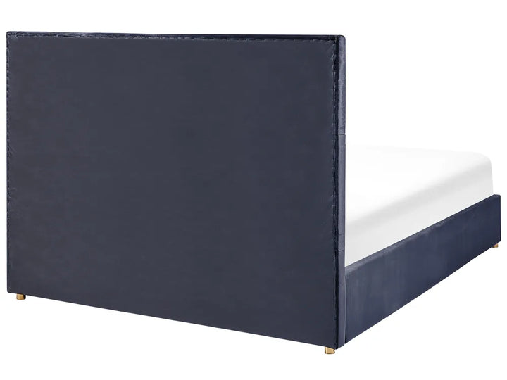 Ottoman Bed Velvet 180 x 200 cm (EU Super King) Black Clerise