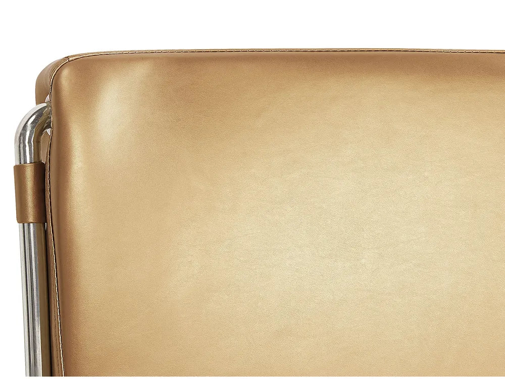 Waterbed Leather 160 x 200 cm (EU King Size) Gold Arlex