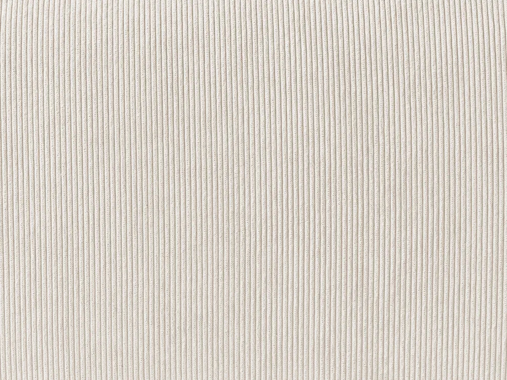 Corner Sofa 3 Seater Corduroy Off-White Left Hand Rafael