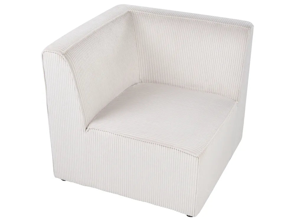 Modular Sofa 2 Seater Corduroy Beige Ilkeston