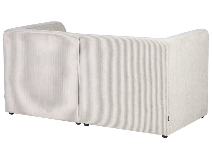 Modular Sofa 2 Seater Corduroy Beige Ilkeston