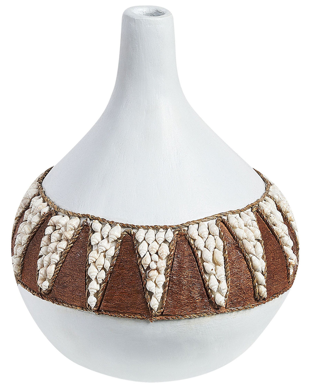 Simpang Decorative Vase Ceramic 33 cm White