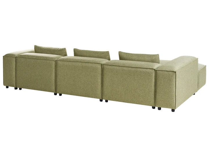 Modular Corner Sofa 4 Seater Light Green Right Hand Nova