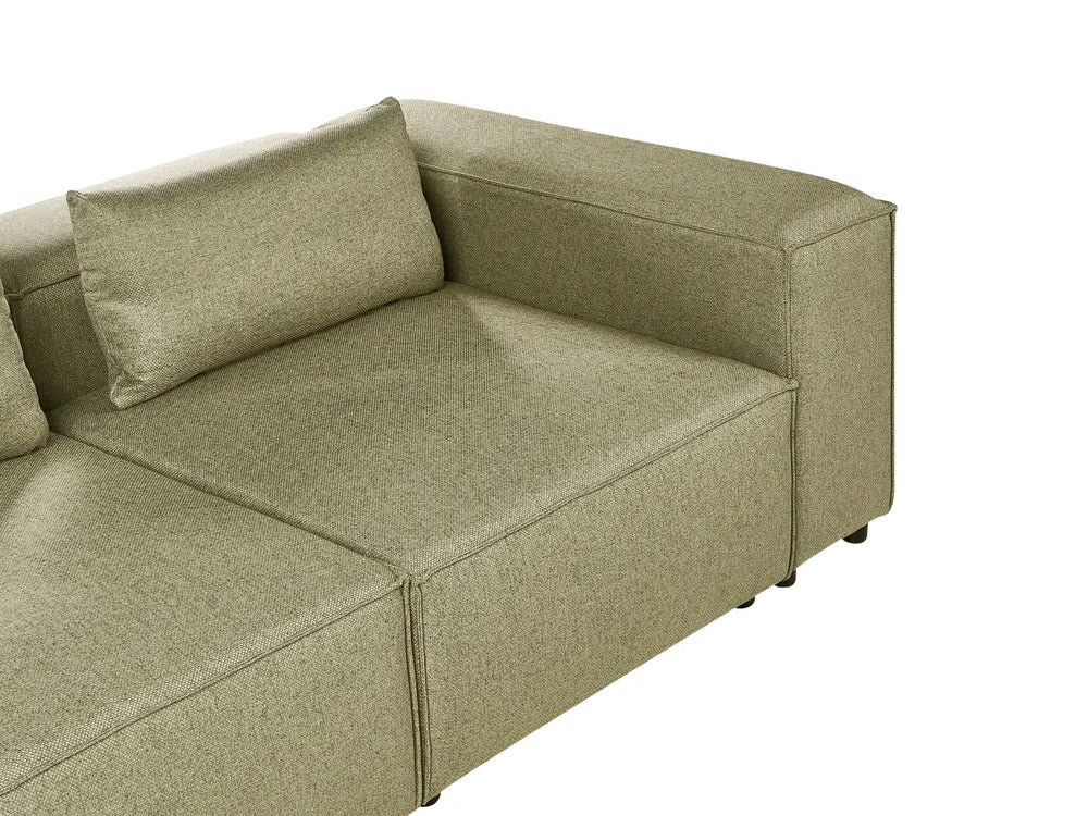 Modular Corner Sofa 4 Seater Light Green Right Hand Nova