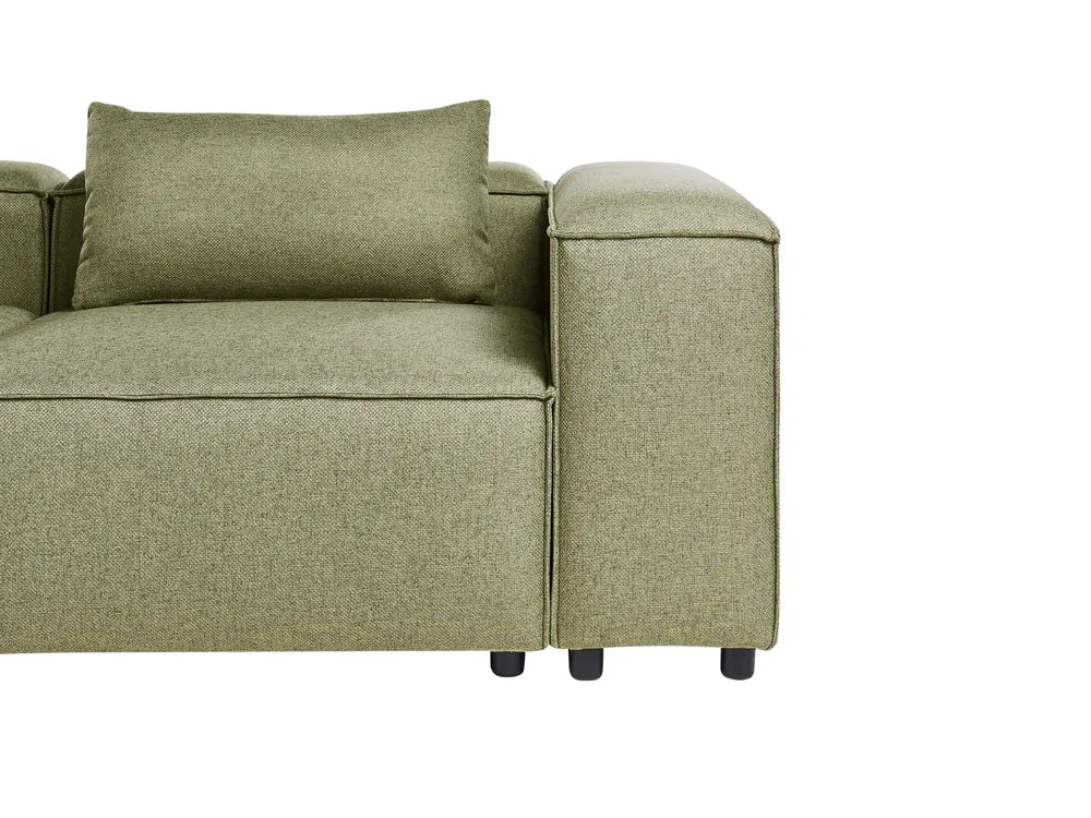 Modular Corner Sofa 4 Seater Light Green Right Hand Nova