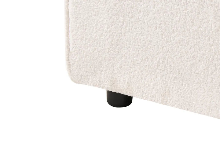 Modular Corner Sofa 2 Seater Boucle Off-White with Ottoman Right Hand Oakham