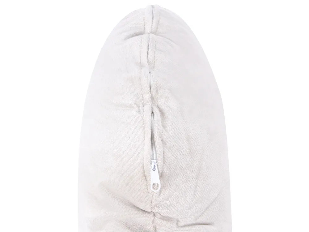 Sofa 2 Seater Velvet Light Beige Drinel