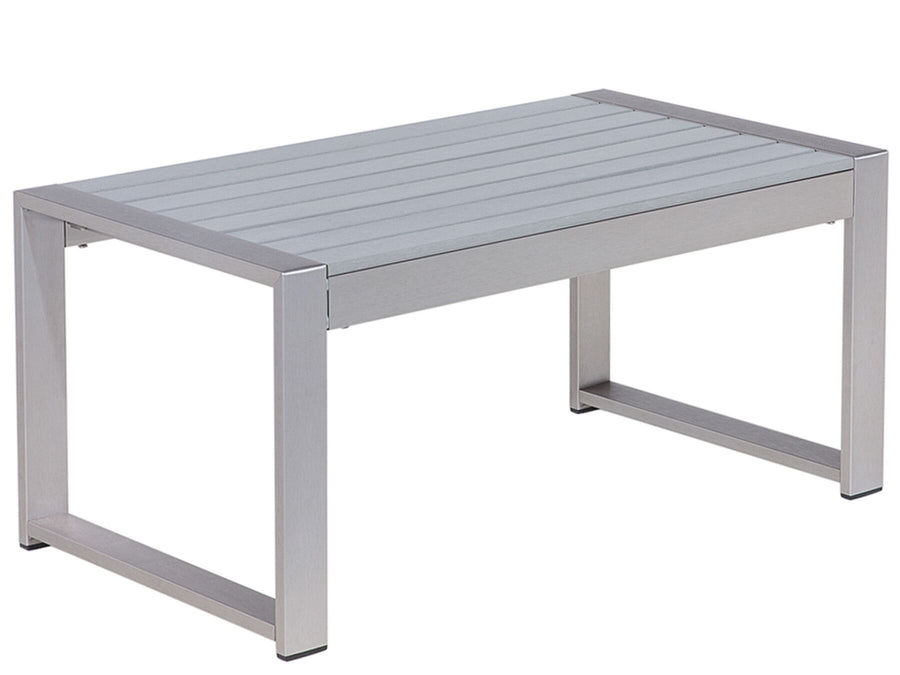 Salerno Garden Coffee Table Metal Light Grey
