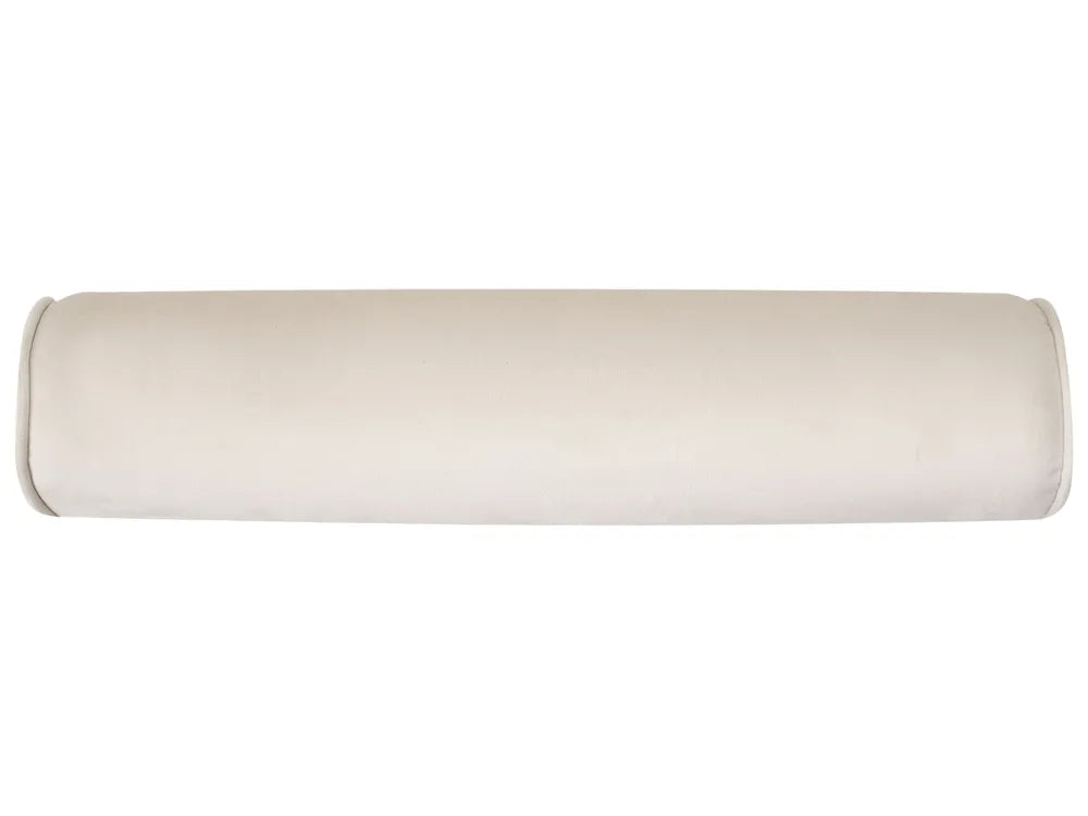 Right-Hand Chaise Lounge Velvet Beige with Storage Zared