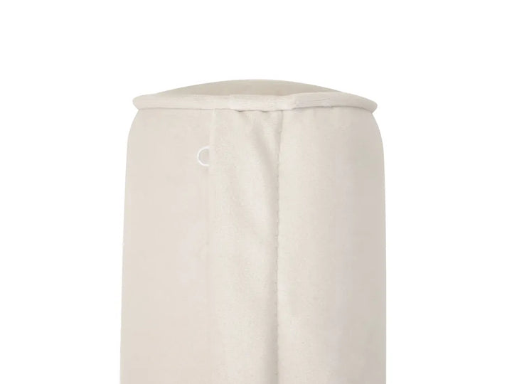 Right-Hand Chaise Lounge Velvet Beige with Storage Zared