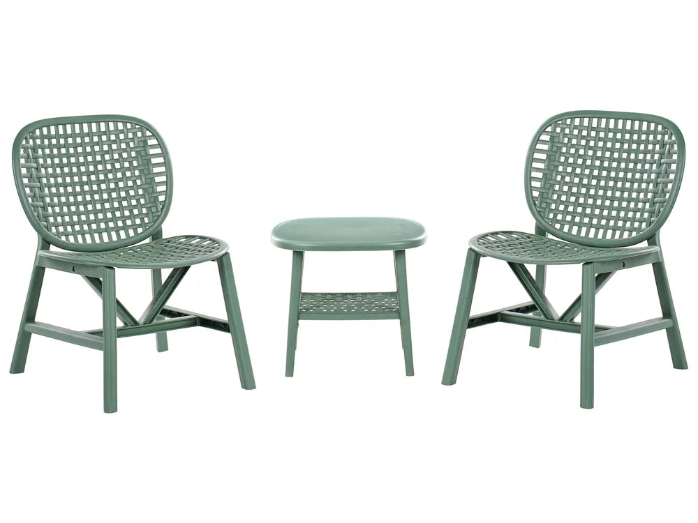 Bistro Set Green Zora