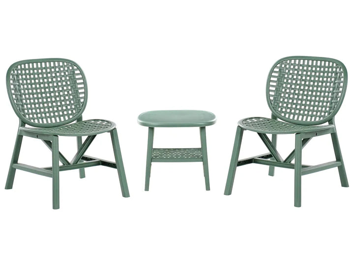 Bistro Set Green Zora