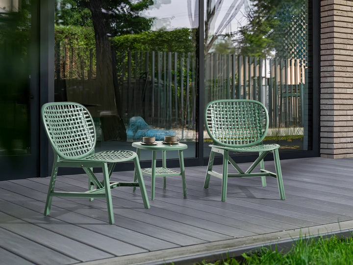 Bistro Set Green Zora