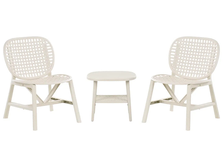 Bistro Set White Zora