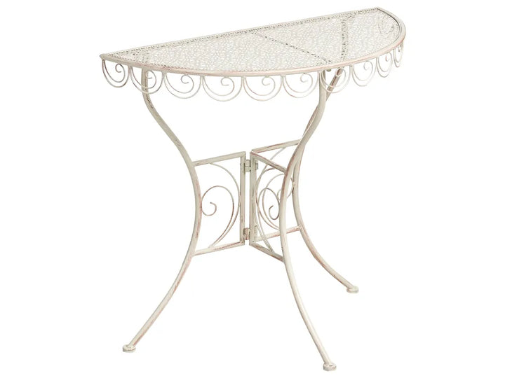 Bistro Set Folding Metal Light Beige Min