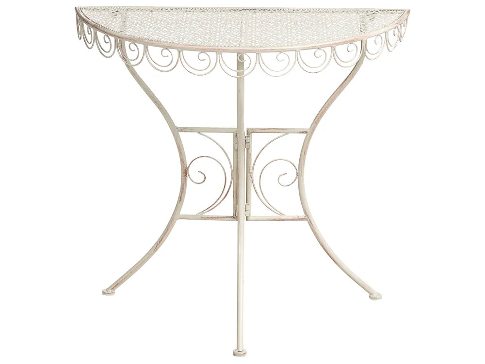 Bistro Set Folding Metal Light Beige Min
