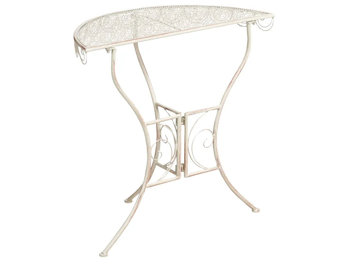 Bistro Set Folding Metal Light Beige Min