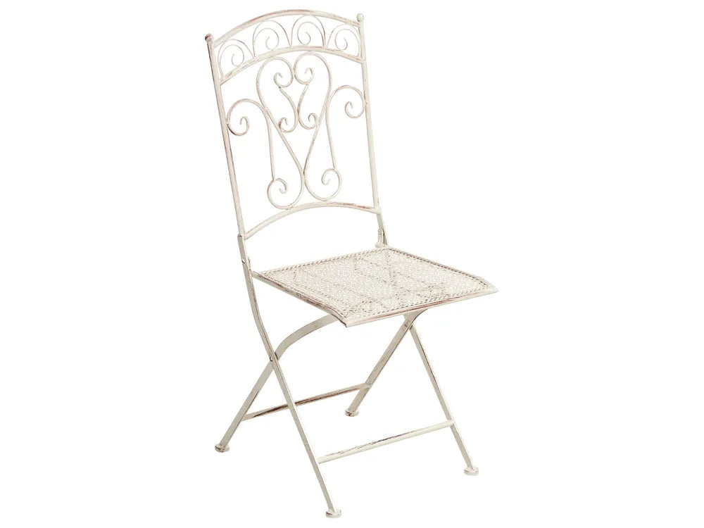 Bistro Set Folding Metal Light Beige Min