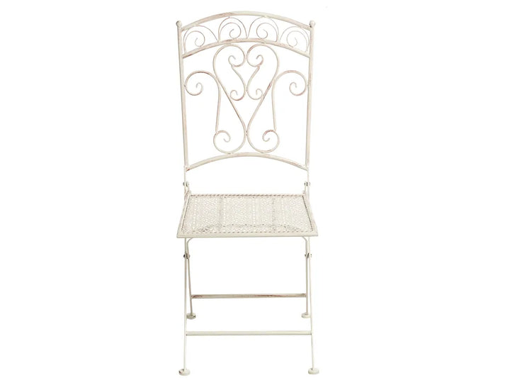 Bistro Set Folding Metal Light Beige Min