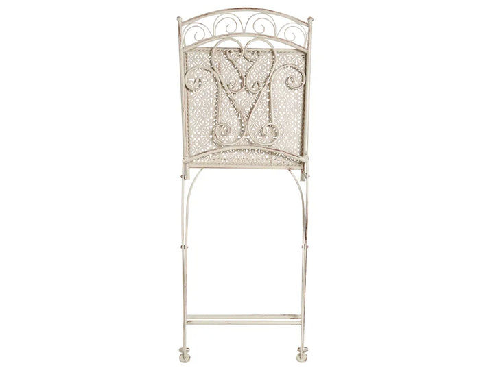 Bistro Set Folding Metal Light Beige Min
