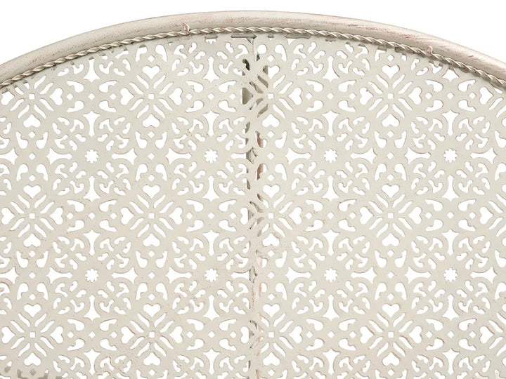 Bistro Set Folding Metal Light Beige Min