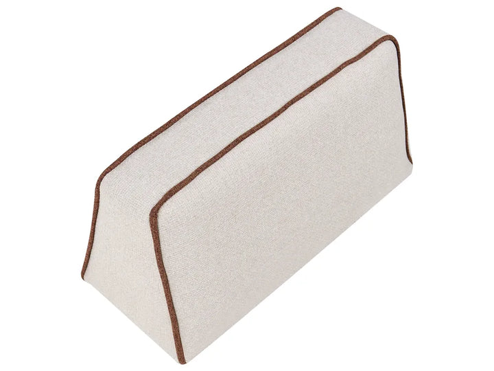 Chaise Longue Fabric Light Beige Owen