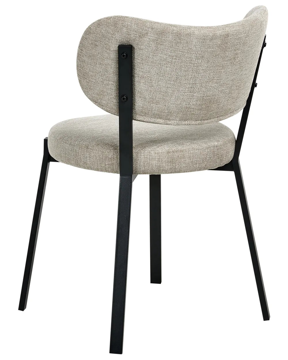 Set of 2 Dining Chairs Fabric Beige Lyra