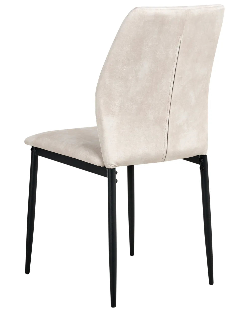 Set of 4 Dining Chairs Fabric Light Beige Austin
