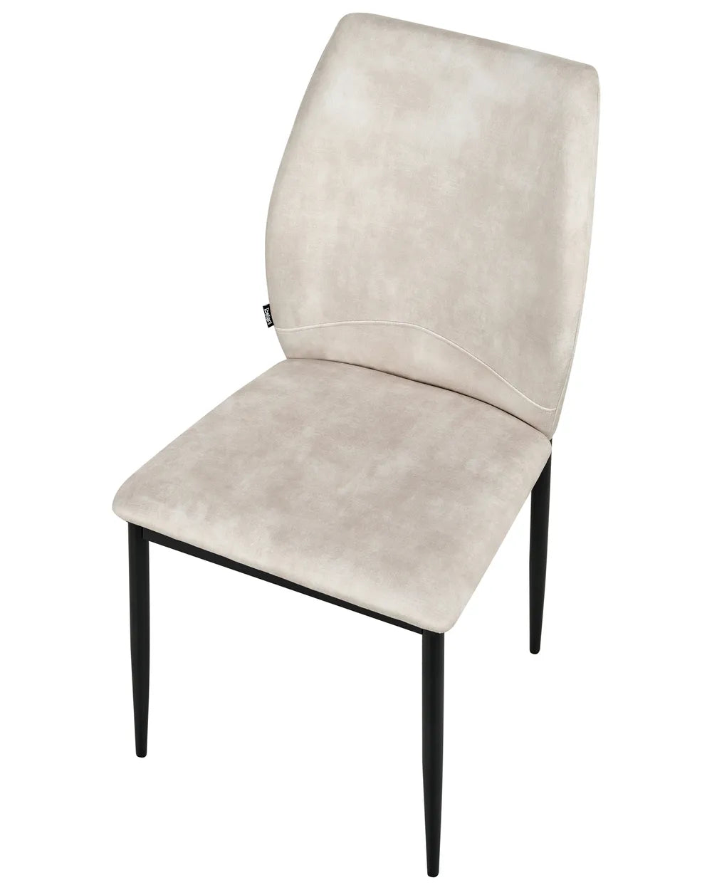 Set of 4 Dining Chairs Fabric Light Beige Austin