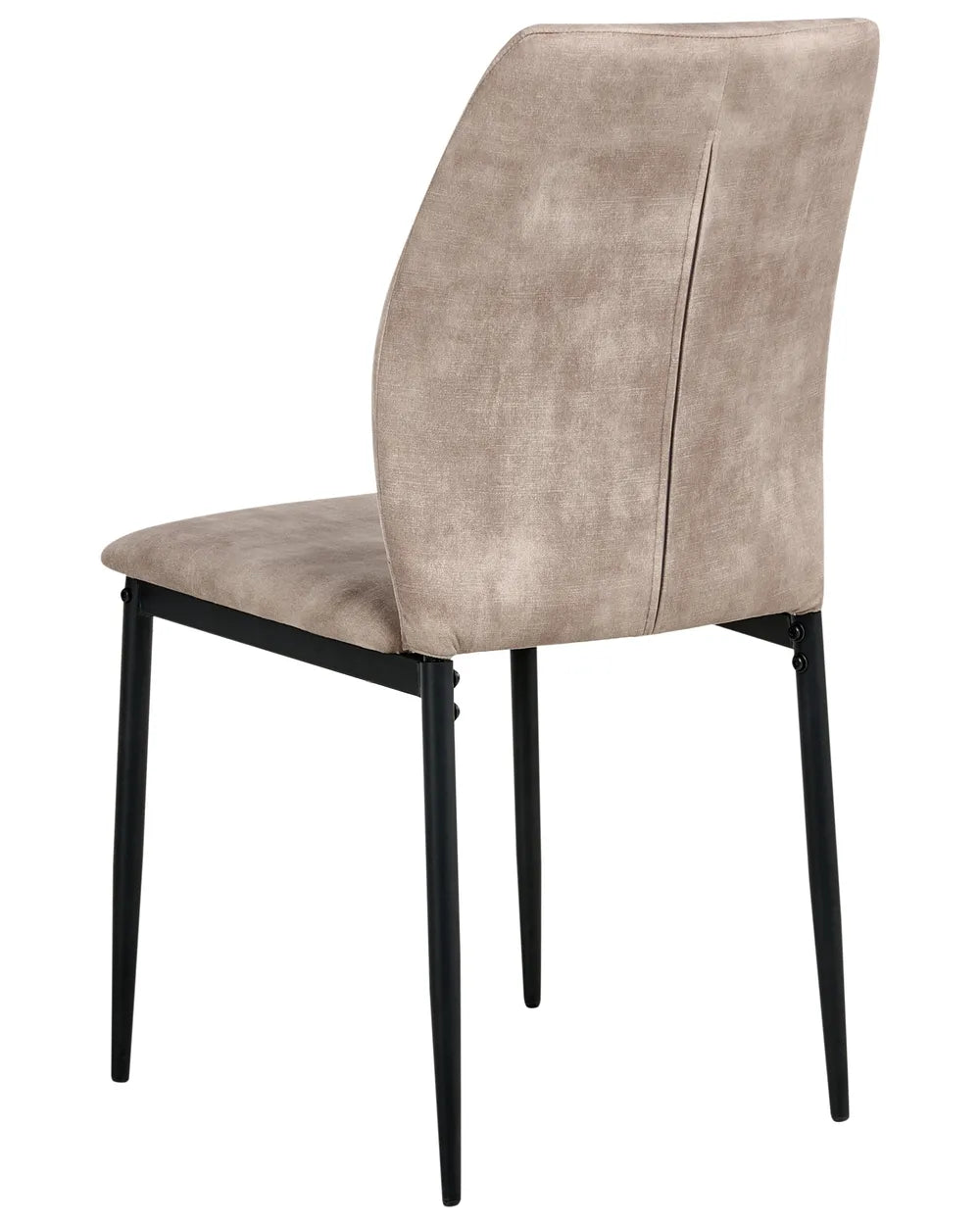 Set of 4 Dining Chairs Fabric Taupe Austin