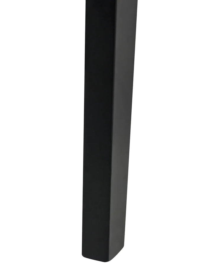Set of 2 Dining Chairs Wood Black/ Beige Amelia